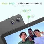 Tablet 10 Inch Android 15 Tablet PC Gaming 18GB RAM 128GB ROM Expandable to 1TB Octa-Core Processor 1280x800 HD IPS Touch Screen 6000mAh Battery Widevine L1 5G WiFi BT 5.0 5MP+8MP Dual Camera Gray