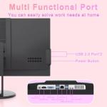 SUKOTOP 23.8-inch All-in-One Desktop Computer – Core i5-7300HQ (Up to 3.5GHz), 16GB RAM, 512GB SSD, With Retractable Privacy Webcam, Wi-Fi 6, Bluetooth 5.3, HDMI, VGA, USB 3.0, RJ45, Keyboard & Mouse