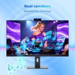 All-in-One Computer 27inch Desktop Computer Quad-Core N95(Up to 3.4Ghz)512GB SSD 16GB RAM With hidden Webcam,All-in-one PC Computer Supporting Rotatable Screen,Dual-band WiFi 6 Bluetooth 5.3, Black