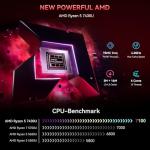 Blackview [ 3 Years Guarantee] MP100 Aesthetic Mini PC Win 11 Pro, Ultra-Fluid 144Hz, AMD Ryzen 7430U(Beats 4300U/5500U), 16GB RAM 512GB SSD, 3 * 4K Display, USB3.2, WiFi 6/BT 5.2 Mini Desktop PC