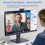 All-in-One Desktop Computer 27inch Desktop Computer Quad-Core N95(Up to 3.4Ghz)512GB SSD 16GB RAM With Webcam,All-in-one PC Computer Supporting Adjustable screen Dual-band WiFi 6 Bluetooth 5.3, Black