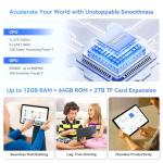 Tablet 2025 Latest Android 15 Tablets, 10.5 inch Tablet with HD+IPS Display, 12(4+8) GB RAM+64GB ROM/ 2TB TF, Gemini AI 2.0, GPS, 5G WiFi, 2.0GHz CPU & 5MP Camera, 6000mAh, GMS Certified