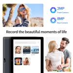 PRITOM 10 inch Tablet, 64GB ROM, 1024GB Expand, Quad Core Processor, HD IPS Screen, 6000mAh Battery, Android WiFi Tablets Dual Camera, WiFi, Bluetooth (Gray)