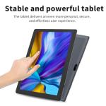 PRITOM 10 inch Tablet, 64GB ROM, 1024GB Expand, Quad Core Processor, HD IPS Screen, 6000mAh Battery, Android WiFi Tablets Dual Camera, WiFi, Bluetooth (Gray)
