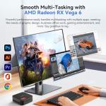 Blackview MP20 2026 Mini PC Win-11 Pro(3-Year Warranty), AMD Ryzen 3300U(Beats N150/N100), Desktop PC Computers 16GB RAM 512GB SSD, WiFi 5, USB3.2, Support 4K Dual Display for Design & Work from Home