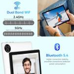 MUISOO Android 15 Tablet, 10 Inch Tablet, 20GB RAM+64GB ROM (TF 1TB), 5000mAh, 1280 * 800 HD, WiFi 6, Bluetooth 5.4, Dual Cameras, Dual Speakers, Black