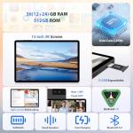 AXETOP 13 inch Tablet, Android 15 Tablet with SIM Card Slot, 36(12+24) GB RAM+512GB ROM, Helio G99 2.2Ghz Octa-Core Gaming Tablets, 9200mAh, Widevine L1, 8MP+13MP, 2944x1840 IPS, 18W Charge - Black