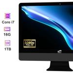 STGsivir All-in-One PC Desktop Computer, 24" FHD Display, Core i7 up to 4.0GHz, 16GB RAM, 1TB SSD, WiFi, Bluetooth 5.0, Windows11 Pro, Black, for Office & Entertainment
