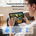 AXETOP 13 inch Tablet, Android 15 Tablet with SIM Card Slot, 36(12+24) GB RAM+512GB ROM, Helio G99 2.2Ghz Octa-Core Gaming Tablets, 9200mAh, Widevine L1, 8MP+13MP, 2944x1840 IPS, 18W Charge - Black