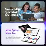 FLYCOAY 14 Inch Tablet Android 15 Gaming Tablet 36GB+512GB/TF 2TB, Octa-Core, 11580mAh, 4-speaker, 13MP Camera, Large Screen with Dual SIM 4G LTE/5G WiFi/GPS/13MP/Case/Stylus/Earphone-Gray