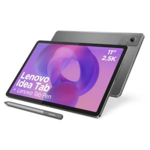 Lenovo Idea Tab Android Tablet | 11 inch 2.5K (2560x1600) Display | MediaTek Dimensity 6300 | 4GB RAM | 128GB UFS 2.2 | Wi-Fi 5 | Luna Grey | including Tab Pen
