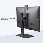 27inch FHD All-in-one PC Desktop Computer With Core i7(Up to 3.20Ghz)512GB SSD 16GB RAM Rotatable Screen Front Webcam,All-in-one Computer Supporting Dual-band WiFi 2.4G/5.2G Bluetooth 4.2, Black