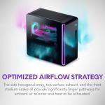 Alienware Aurora Gaming Desktop ACT1250 – Intel Core Ultra 7 265F, Nvidia GeForce RTX 5060 Ti, 16GB DDR5, 1TB SSD, Air Cooling, Windows 11 Home, USB-C, Clear Side Panel, 500W PSU – Basalt Black