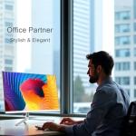 XINHENGTAI All-in-One pc 23.8" FHD IPS,Windows 11 Pro Desktop Computer, i5 Processor, 16GB RAM,256GB SSD,USB-C,HDMI, Wi-Fi, QWERTY-Keyboard and Mouse(Flat screen)