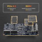 BOSGAME P4 Plus Mini PC Ryzen 7 5825U (Upgraded 5700U), 8C/16T, up to 4.5GHz, 32GB DDR4 1TB PCIe 4.0 SSD, Triple Display Desktop PC, WiFi 6E, BT5.2, Type-C