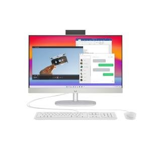 HP 24” All-in-One Desktop PC | Intel® Core™ i5 i5-1335U Processor | 8 GB RAM | 512 GB SSD | Intel Iris Xe Graphics | FHD Display | Windows 11 Home | Dual Speakers | Shell White | 24-cr0047sa
