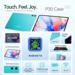 TECLAST P30CASE 10 Inch Tablet Android 16, 12GB RAM+128GB ROM (1 TB TF), Octa-Core, 1280x800 HD IPS, USB-C Tablet with Keyboard/Pen/Case, 6000mAh/Widevine L1/GPS/GMS/WiFi 5