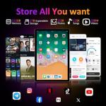 GAMORZE 14 Inch Tablet Android 15 Gaming Tablet 36GB+512GB/TF 2TB, Octa-Core, 11580mAh, 4-speaker, 13MP Camera, Large Screen with Dual SIM 4G LTE/5G WiFi/GPS/13MP/Case/Stylus/Earphone-Black