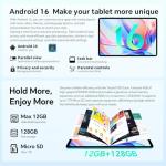 TECLAST P30CASE 10 Inch Tablet Android 16, 12GB RAM+128GB ROM (1 TB TF), Octa-Core, 1280x800 HD IPS, USB-C Tablet with Keyboard/Pen/Case, 6000mAh/Widevine L1/GPS/GMS/WiFi 5