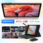 LINROM Android 15 11 Inch Tablet, 36GB RAM+512GB ROM, INCELL 2000 * 1200, 4G SIM LTE+5G WiFi, Octa Core 2GHz,13MP+8MP, WidevineL1/9580mAh/BT5.0/OTG/GPS-Tablet with keyboard (Gray)