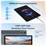 LINROM Android 15 11 Inch Tablet, 36GB RAM+512GB ROM, INCELL 2000 * 1200, 4G SIM LTE+5G WiFi, Octa Core 2GHz,13MP+8MP, WidevineL1/9580mAh/BT5.0/OTG/GPS-Tablet with keyboard (Gray)