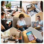 LINROM Android 15 11 Inch Tablet, 36GB RAM+512GB ROM, INCELL 2000 * 1200, 4G SIM LTE+5G WiFi, Octa Core 2GHz,13MP+8MP, WidevineL1/9580mAh/BT5.0/OTG/GPS-Tablet with keyboard (Gray)