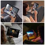 GAMORZE 14 Inch Tablet Android 15 Gaming Tablet 36GB+512GB/TF 2TB, Octa-Core, 11580mAh, 4-speaker, 13MP Camera, Large Screen with Dual SIM 4G LTE/5G WiFi/GPS/13MP/Case/Stylus/Earphone-Black