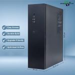 BIRMINGHAM AV Desktop PC – Intel Core i5-12400 12th Gen • 16GB DDR4 RAM • 512GB NVMe SSD • WiFi 5 & Bluetooth 5.0 • Dual Monitor Support • Windows 11 Pro – Small Form Factor Office & Home Computer