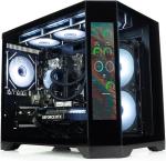 ionz Gaming PC - Desktop Computer, Ryzen 5 5600, NVIDIA RTX 5060,16GB RAM 1TB SSD, 240mm AIO Liquid Cooling, Windows 11, 650W 80+ PSU, WiFi, (APEX VISION, Black)