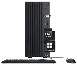 ASUS V500 Home & Business Desktop Computer Intel Core i7 (24MB Cache, up to 4.9GHz), 32GB RAM, 1TB PCIe SSD, DisplayPort, WiFi 6, HDMI, Keyboard and Mouse, Support 2 Monitors