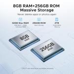 DOOGEE Tab E3 Max 14 Inch Tablet Android 15 Gaming Tablet 13500mAh Large Battery MTK G100 Octa-Core 32GB RAM+256GB ROM (2TB TF), 2.1K (2160 * 1440) Display 16MP+2MP+8MP 4G LTE/5G WLAN/GPS/GMS - Blue