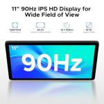 DOOGEE Tab A9 Pro+ Android 16 Tablet 11 inch, 30GB RAM+128GB ROM/2TB, Octa Core Tablets with 90Hz HD Display, 8580mAh Android Tablets, 5G WiFi, Widevine L1, Dual Speaker & Face Unlock - BLACK