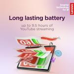 Lenovo Tab Android Tablet | 10.1 inch Full HD Display | MediaTek Helio G85 | 128GB | Wi-Fi 6 | 4GB RAM | Polar Blue + Clear Case