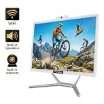 STGsivir All-in-one PC Desktop Computer, 24" FHD Display, Core i7 up to 4.0GHz, 16GB RAM, 512GB SSD, WiFi, Bluetooth 5.0, Windows11 Pro, White, for Office & Entertainment