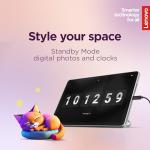 Lenovo Tab Android Tablet | 10.1 inch Full HD Display | MediaTek Helio G85 | 128GB | Wi-Fi 6 | 4GB RAM | Polar Blue + Clear Case