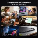 GAMORZE 14 Inch Tablet Android 16 Octa-Core 4G LTE/5G WiFi/13500mAh Battery/Widevine L1/2K INCELL FHD Android Tablets 36GB RAM+512GB ROM (2TB TF), Gaming Tablet with Keyboard, Gray