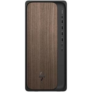 HP OmniDesk AI Tower Desktop PC | Intel® Core™ Ultra 7 265 Processor | 16GB DDR5 RAM | 1TB SSD | Intel® Graphics | Windows 11 Home | Dark Wood and Jack Black | M03-0003sa