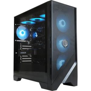 CyberPowerPC x MSI PBM Gaming PC - AMD Ryzen 7 9800X3D, Nvidia RTX 5080 16GB, 32GB RAM, 2TB NVMe SSD, 1000W 80+ PSU, Wi-Fi, Liquid Cooling, Windows 11, Forge 320R Airflow