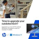 HP OmniDesk AI Tower Desktop PC | Intel® Core™ Ultra 7 265 Processor | 16GB DDR5 RAM | 1TB SSD | Intel® Graphics | Windows 11 Home | Dark Wood and Jack Black | M03-0003sa