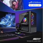STGsivir Gaming PC, Gaming Computer Desktop Tower, Intel Core i7 8th up to 4.1GHz, 32GB DDR4 RAM, 1TB SSD, WIFI 6, BT 5.0, RGB Fan x2, Windows11 Pro