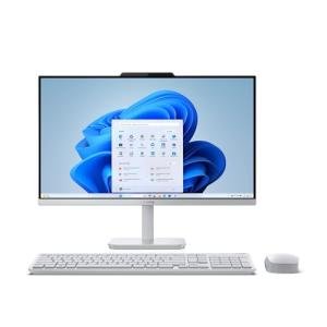 Lenovo A100 All-in-One Desktop PC | 23.8 inch Full HD | Intel N100 | 8 GB RAM | 512 GB SSD | Wi-Fi 6 | Windows 11 Home | Wireless EOS Keyboard and Mouse | Cloud Grey |