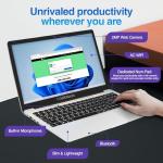 15.6" Full HD Laptop - 16GB RAM 512GB M.2 SSD, Windows 11 Home, Dual-Band WiFi, Integrated Webcam - S15 N6 Quad-Core, 15 Inch Lightweight Laptop