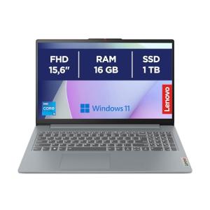 Lenovo IdeaPad Slim 3 Gen 8 Laptop 15.6" FHD Intel Core i5-13420H, 16GB RAM, 1TB SSD, Wi-Fi 6, Win11 Home, Spanish QWERTY Test Office, Grey, 3 Months Xbox Game Pass Included