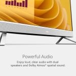 Dell Desktop 27 FHD Display, Intel Core i5-1334U, 16 GB DDR5 RAM, 512 GB SSD, Intel Iris Xe Graphics, Windows 11 Home - White