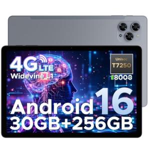 DOOGEE Tab G6 Android 16 Tablet with Sim Card Slot,11 Inch Tablet & Gemini AI, 30GB+256GB/2TB & T7250 Octa Core Android Tablets, 8000 mAh, 90Hz IPS HD & Ultra-Thin, 2 Speakers|Widevine L1|Face ID|GPS
