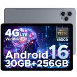 DOOGEE Tab G6 Android 16 Tablet with Sim Card Slot,11 Inch Tablet & Gemini AI, 30GB+256GB/2TB & T7250 Octa Core Android Tablets, 8000 mAh, 90Hz IPS HD & Ultra-Thin, 2 Speakers|Widevine L1|Face ID|GPS