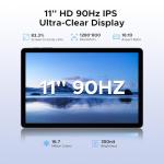 DOOGEE Tab G6 Android 16 Tablet with Sim Card Slot,11 Inch Tablet & Gemini AI, 30GB+256GB/2TB & T7250 Octa Core Android Tablets, 8000 mAh, 90Hz IPS HD & Ultra-Thin, 2 Speakers|Widevine L1|Face ID|GPS