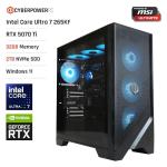 CyberPowerPC x MSI PBM Gaming PC - Intel Core Ultra 265KF, Nvidia RTX 5070 Ti 16GB, 32GB RAM, 2TB NVMe SSD, 850W 80+ PSU, Wi-Fi, Liquid Cooling, Windows 11, Forge 320R Airflow