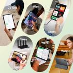 KINGRID Tablet, 2026 Lastest Android 16, 10.1 Inch 2 in 1 Tablet Bundle, 24GB RAM 256GB ROM /2TB TF, T615 Octa-Core AI Tablets, with Keyboard, Mouse, Case, Stylus, 5G WiFi, 5000mAh, Dual Camera, GPS