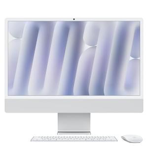 Apple iMac All-in-One Desktop Computer with M4 chip with 10-core CPU and 10-core GPU: Built for Apple Intelligence, 24-inch Nano-texture glass Display, 16GB Unified Memory, 256GB SSD storage; Silver